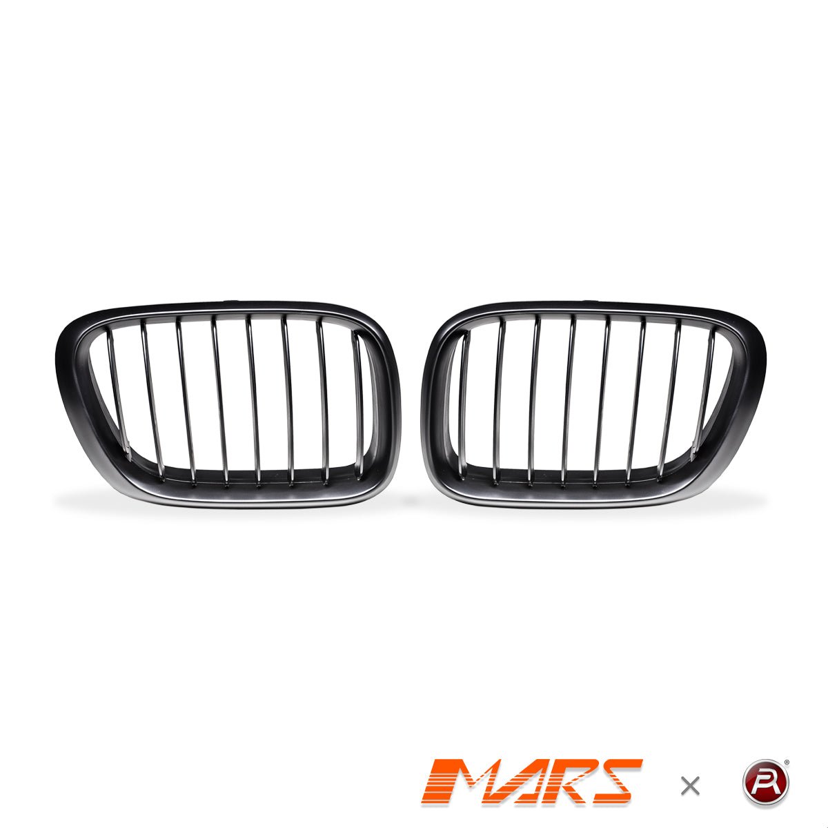 Matt Black M Style Front Kidney Grille Grill Bodykit for BMW X5 E53 2000 - 2003 Pre LCI - Mars Performance