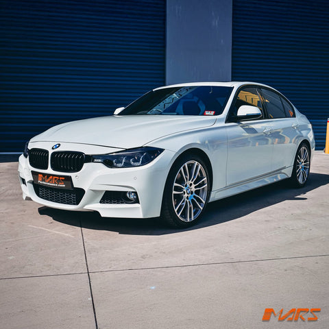 Matt Black M Tech Sport Style Front Bumper Bar Kidney Grille Grill Bodykit for BMW 3 Series F30 Sedan & F31 Wagon 2012 - 2018 - Mars Performance