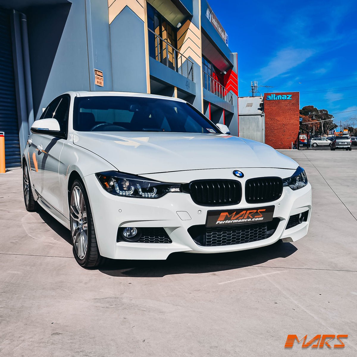 Matt Black M Tech Sport Style Front Bumper Bar Kidney Grille Grill Bodykit for BMW 3 Series F30 Sedan & F31 Wagon 2012 - 2018 - Mars Performance