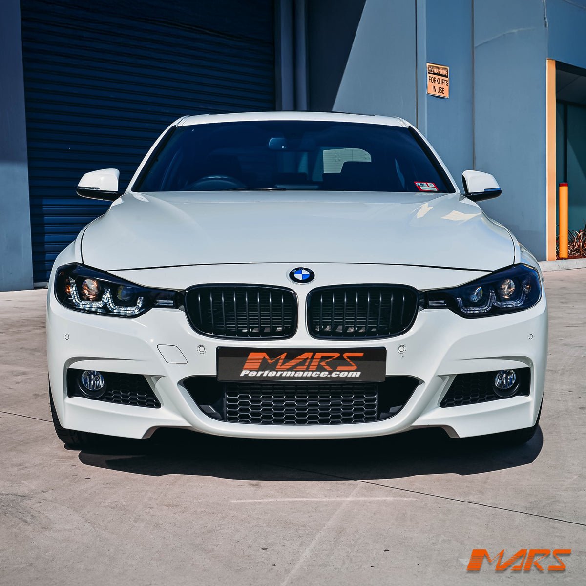 Matt Black M Tech Sport Style Front Bumper Bar Kidney Grille Grill Bodykit for BMW 3 Series F30 Sedan & F31 Wagon 2012 - 2018 - Mars Performance
