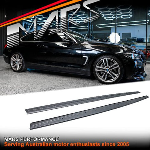 Matt Black M Tech Sports Style Side Skirts Lip Spoiler Bodykit for BMW 4 - Series F32 Coupe F33 Convertible F36 Sedan - Mars Performance