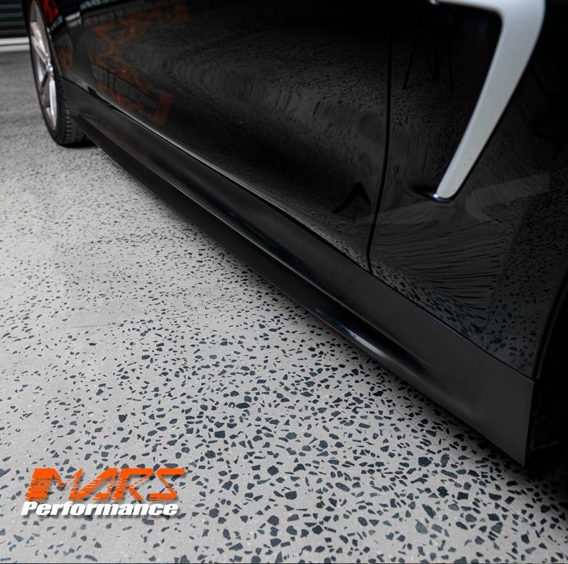 Matt Black M Tech Sports Style Side Skirts Lip Spoiler Bodykit for BMW 4 - Series F32 Coupe F33 Convertible F36 Sedan - Mars Performance