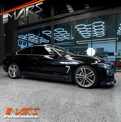 Matt Black M Tech Sports Style Side Skirts Lip Spoiler Bodykit for BMW 4 - Series F32 Coupe F33 Convertible F36 Sedan - Mars Performance