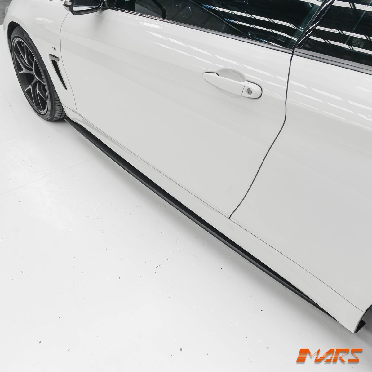 Matt Black M Tech Sports Style Side Skirts Lip Spoiler Bodykit for BMW 4 - Series F32 Coupe F33 Convertible F36 Sedan - Mars Performance