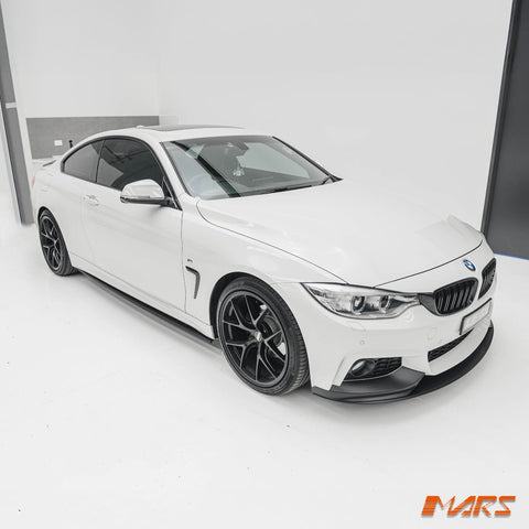Matt Black M Tech Sports Style Side Skirts Lip Spoiler Bodykit for BMW 4 - Series F32 Coupe F33 Convertible F36 Sedan - Mars Performance
