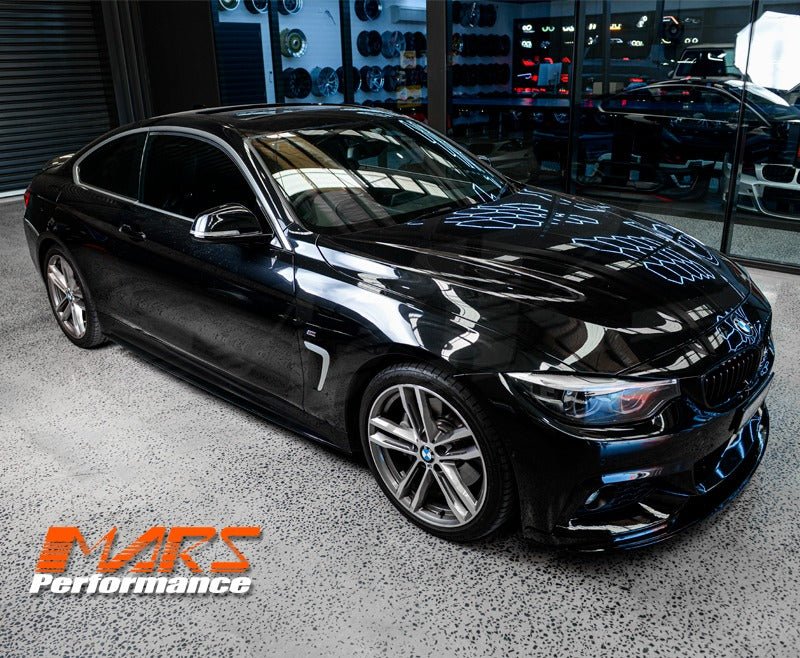 Matt Black M Tech Sports Style Side Skirts Lip Spoiler Bodykit for BMW 4 - Series F32 Coupe F33 Convertible F36 Sedan - Mars Performance