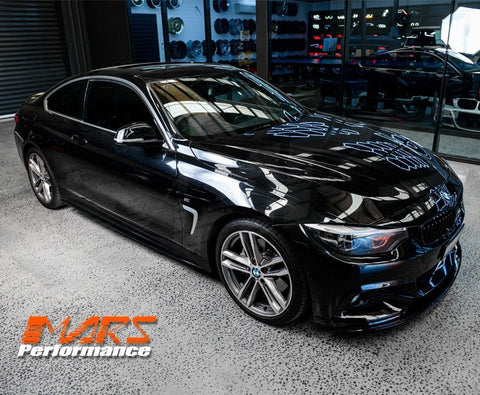 Matt Black M Tech Sports Style Side Skirts Lip Spoiler Bodykit for BMW 4 - Series F32 Coupe F33 Convertible F36 Sedan - Mars Performance