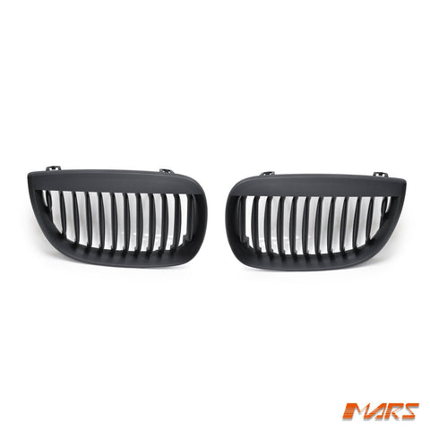 Matt Black M6 Style Front Kidney Grille Bodykit for BMW 1 - Series E87 E81 Pre LCI Hatch 2004 - 2010 - Mars Performance