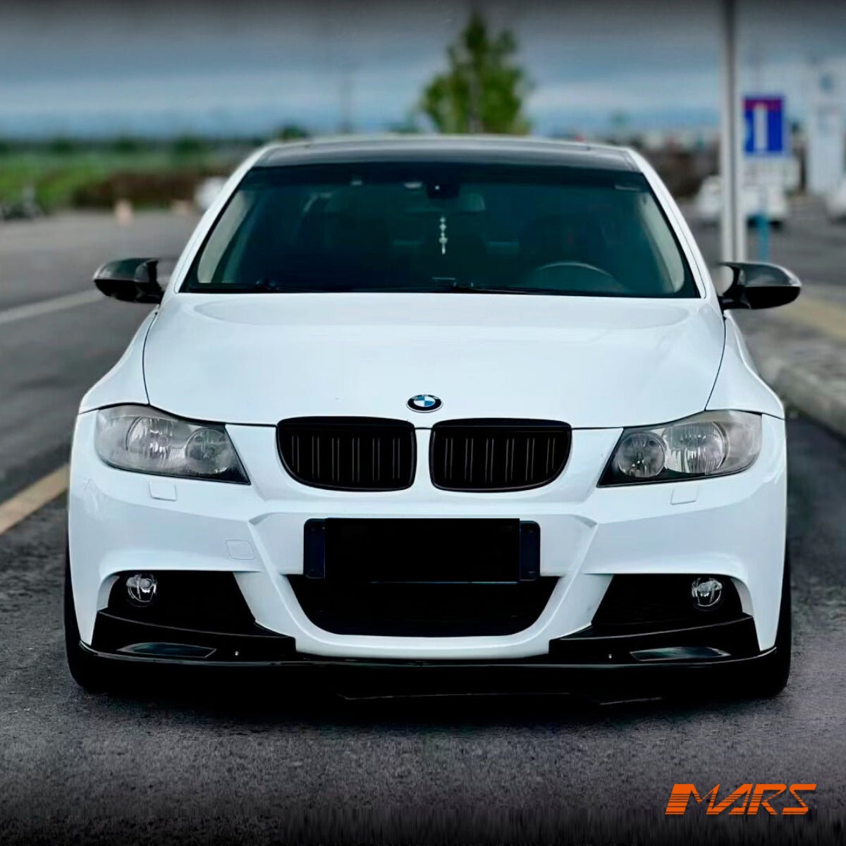Matt Black Performance Front Bumper Bar Lip Spoiler Bodykit for BMW 3 - Series E90 E91 M Tech Sport 2010 - 2012 LCI - Mars Performance