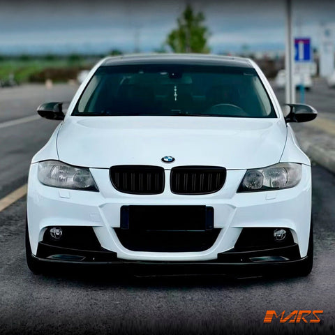 Matt Black Performance Front Bumper Bar Lip Spoiler Bodykit for BMW 3 - Series E90 E91 M Tech Sport 2010 - 2012 LCI - Mars Performance