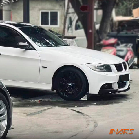 Matt Black Performance Front Bumper Bar Lip Spoiler Bodykit for BMW 3 - Series E90 E91 M Tech Sport 2010 - 2012 LCI - Mars Performance