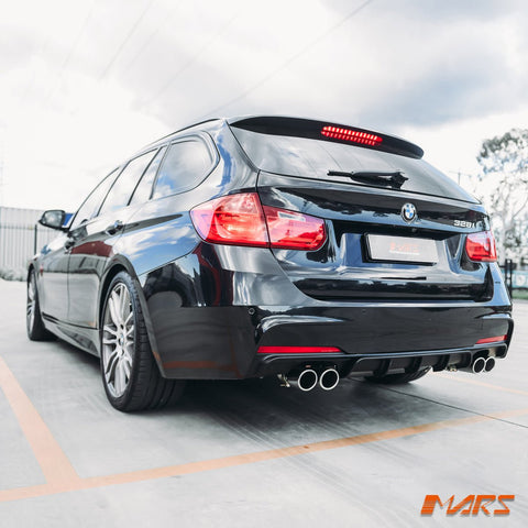 Matt Black Performance Rear bumper bar Twin Exhaust outlet Diffuser Bodykit for BMW 3 - Series F30 F31 M Tech M Sports 2012 - 2018 - Mars Performance