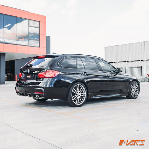 Matt Black Performance Rear bumper bar Twin Exhaust outlet Diffuser Bodykit for BMW 3 - Series F30 F31 M Tech M Sports 2012 - 2018 - Mars Performance