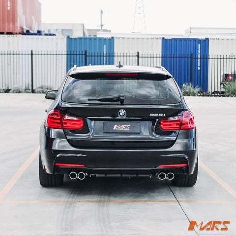 Matt Black Performance Rear bumper bar Twin Exhaust outlet Diffuser Bodykit for BMW 3 - Series F30 F31 M Tech M Sports 2012 - 2018 - Mars Performance
