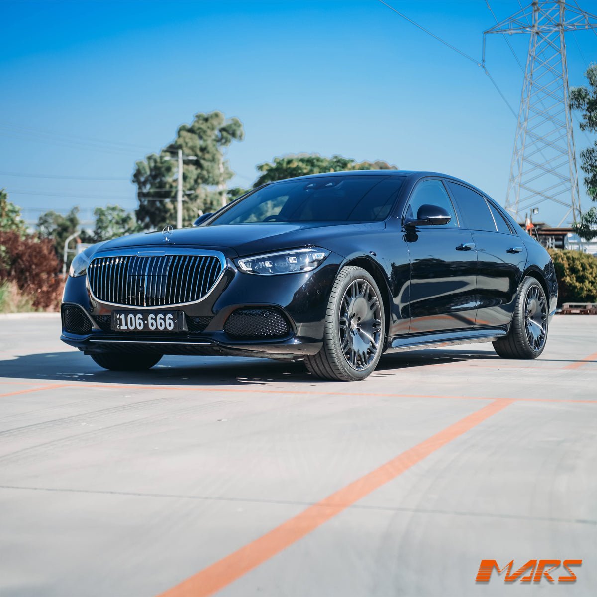 Maybach Style Front Bumper Bar & Grill Bodykit for Mercedes - Benz W223 S - Class 2021 - 2024 - Mars Performance