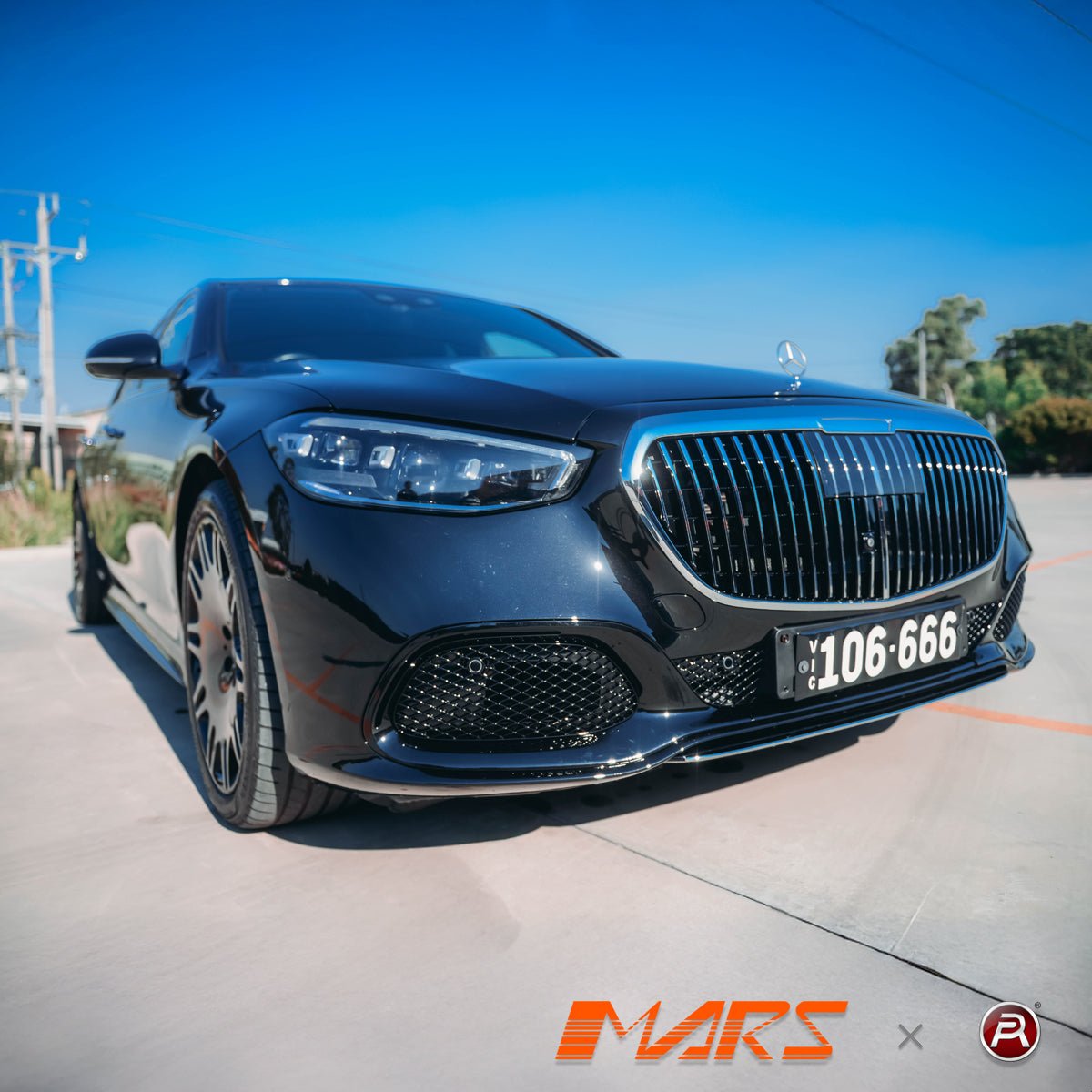 Maybach Style Front Bumper Bar & Grill Bodykit for Mercedes - Benz W223 S - Class 2021 - 2024 - Mars Performance