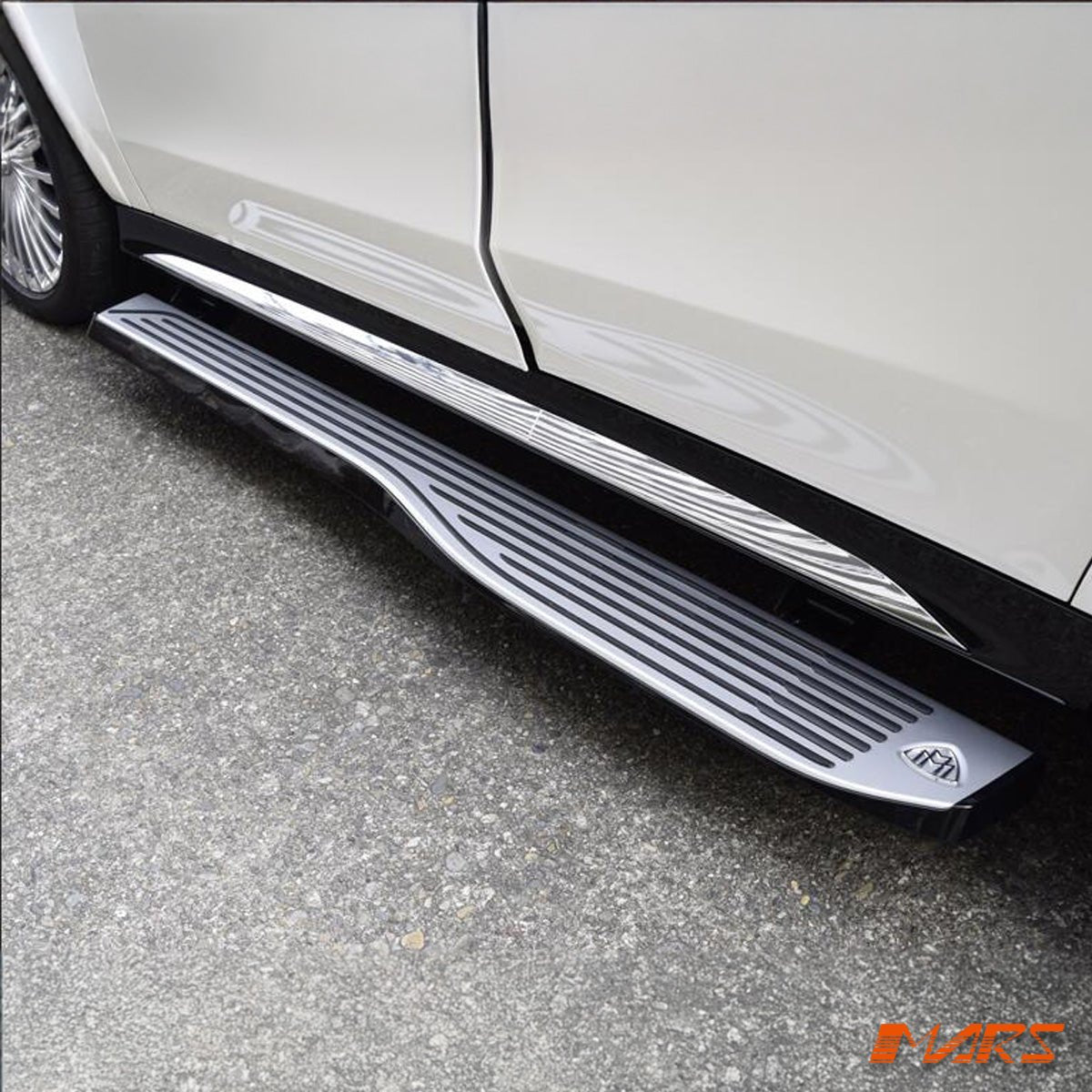 Maybach Style Lower Side Skirts Bodykit with Retractable Electric Foot Rest Running Boards Side Step Bar for Mercedes Benz W167 V167 GLE Class 2019 - 2025 - Mars Performance
