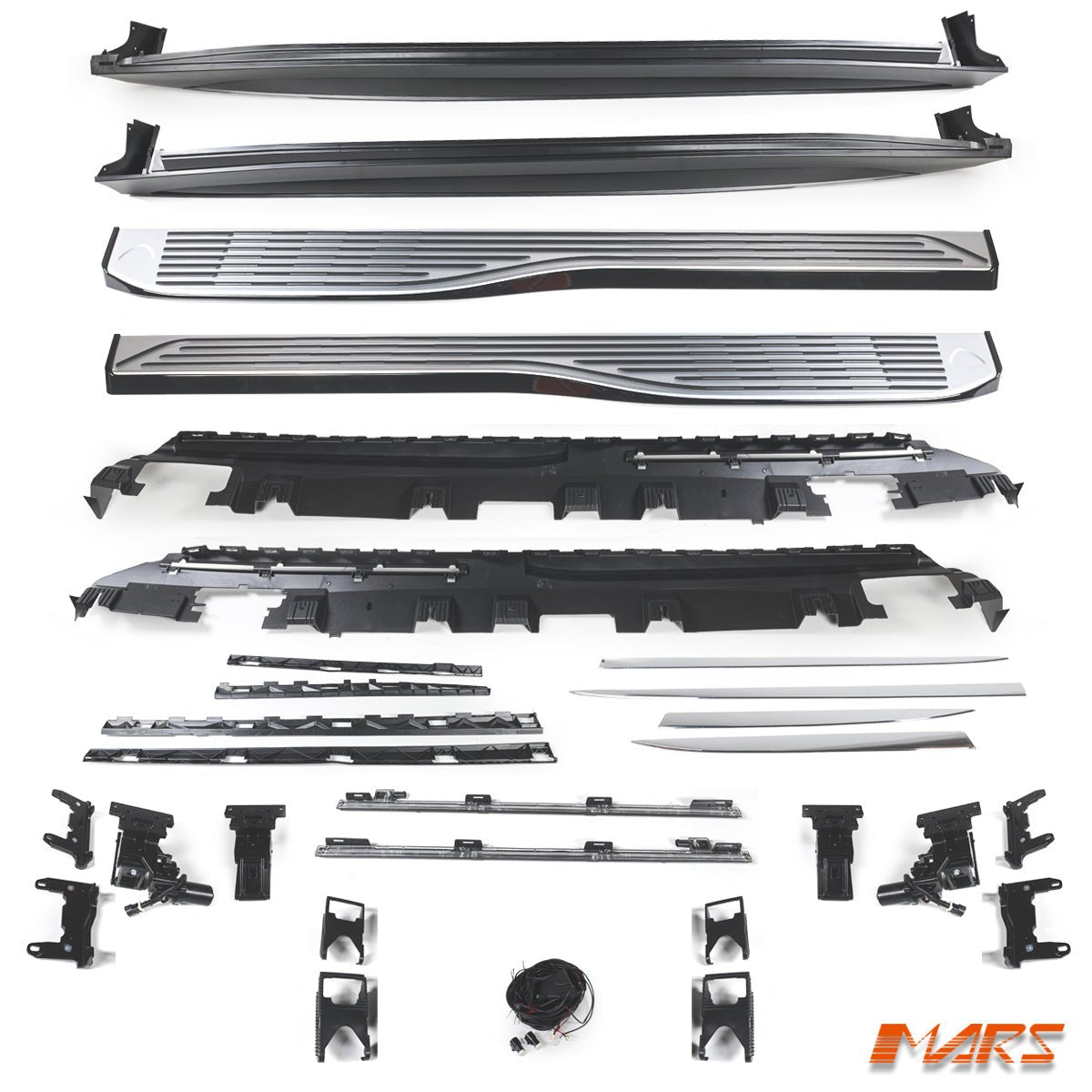 Maybach Style Lower Side Skirts Bodykit with Retractable Electric Foot Rest Running Boards Side Step Bar for Mercedes Benz X167 GLS Class 2019 - 2025 - Mars Performance