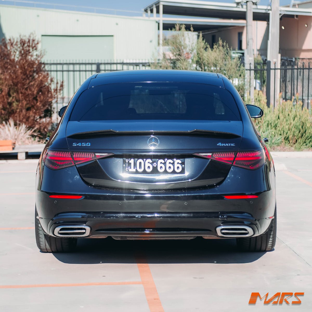 Maybach Style Rear Bumper Bar Bodykit & Exhaust Tips for Mercedes - Benz W223 S - Class 2021 - 2024 - Mars Performance