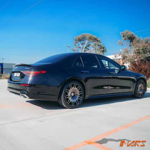 Maybach Style Rear Bumper Bar Bodykit & Exhaust Tips for Mercedes - Benz W223 S - Class 2021 - 2024 - Mars Performance