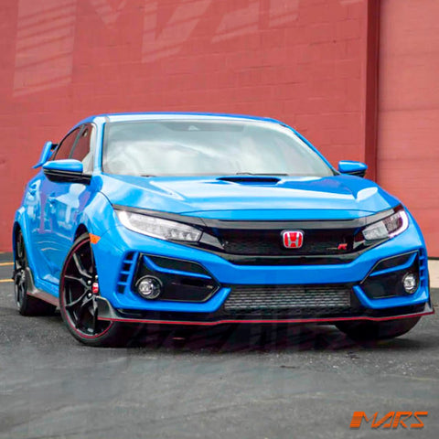 MK2 Style Fog Light Covers for Geninue Honda Civic X TYPE - R FK 2016 - 2022 Front Bumper Bar Bodykit - Mars Performance