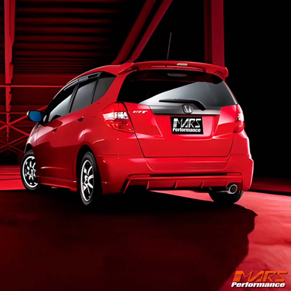 Modulo Style Lower Rear Bumper Bar Diffuser Bodykit for Honda Jazz Fit GE 2008 - 2014 - Mars Performance