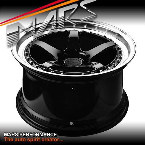 MP - SP 18 Inch Super Concave Gloss Black Face with Deep Dish Stag Alloy Wheels Rims 5 x 114.3 - Mars Performance