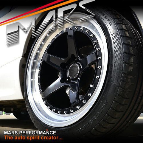 MP - SP 18 Inch Super Concave Gloss Black Face with Deep Dish Stag Alloy Wheels Rims 5 x 114.3 - Mars Performance