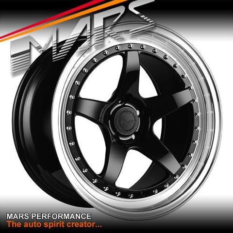 MP - SP 18 Inch Super Concave Gloss Black Face with Deep Dish Stag Alloy Wheels Rims 5 x 114.3 - Mars Performance