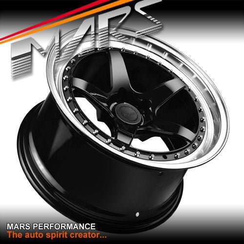 MP - SP 18 Inch Super Concave Gloss Black Face with Deep Dish Stag Alloy Wheels Rims 5 x 114.3 - Mars Performance