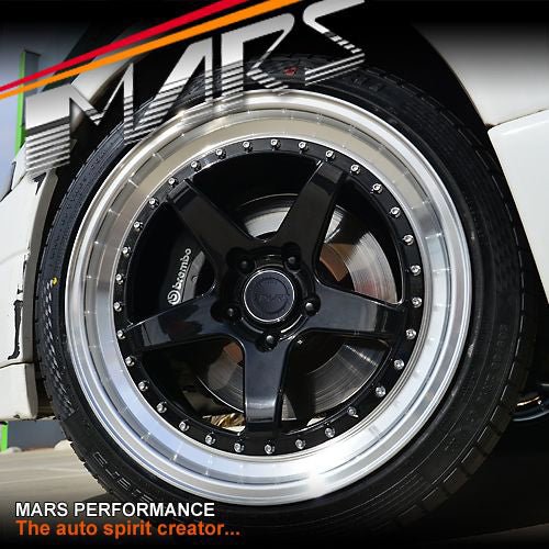 MP - SP 18 Inch Super Concave Gloss Black Face with Deep Dish Stag Alloy Wheels Rims 5 x 114.3 - Mars Performance