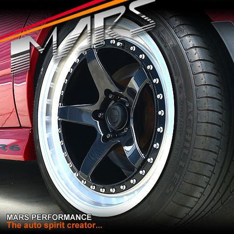 MP - SP 18 Inch Super Concave Gloss Black Face with Deep Dish Stag Alloy Wheels Rims 5 x 114.3 - Mars Performance