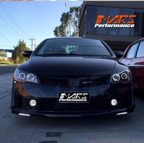Mugen RR Style Front Bumper Bar Bodykit with Grille for Honda Civic FD Sedan 2006 - 2012 - Mars Performance