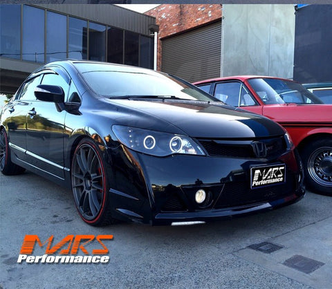 Mugen RR Style Front Bumper Bar Bodykit with Grille for Honda Civic FD Sedan 2006 - 2012 - Mars Performance