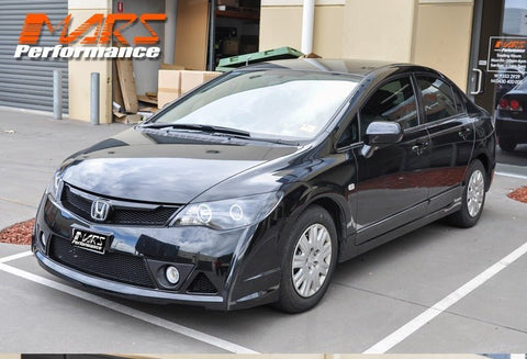 Mugen RR Style Front Bumper Bar Bodykit with Grille for Honda Civic FD Sedan 2006 - 2012 - Mars Performance