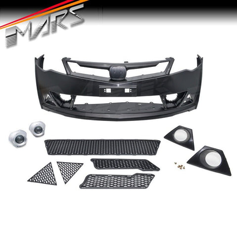Mugen RR Style Front Bumper Bar Bodykit with Grille for Honda Civic FD Sedan 2006 - 2012 - Mars Performance