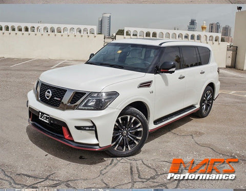 Nismo Style Front & Rear Bumper bar & Side Skirts with Exhaust Tips for Nissan Patrol Y62 2012 - 2019 - Mars Performance