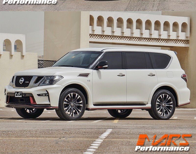 Nismo Style Front & Rear Bumper bar & Side Skirts with Exhaust Tips for Nissan Patrol Y62 2012 - 2019 - Mars Performance