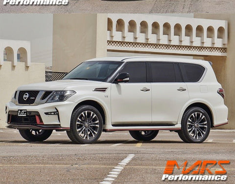 Nismo Style Front & Rear Bumper bar & Side Skirts with Exhaust Tips for Nissan Patrol Y62 2012 - 2019 - Mars Performance