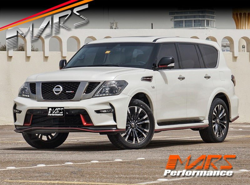 Nismo Style Front & Rear Bumper bar & Side Skirts with Exhaust Tips for Nissan Patrol Y62 2012 - 2019 - Mars Performance