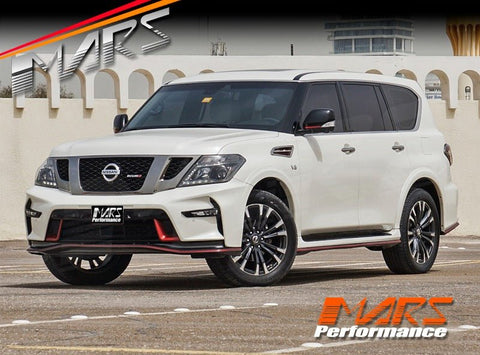 Nismo Style Front & Rear Bumper bar & Side Skirts with Exhaust Tips for Nissan Patrol Y62 2012 - 2019 - Mars Performance