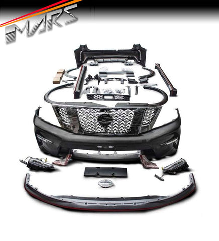 Nismo Style Front & Rear Bumper bar & Side Skirts with Exhaust Tips for Nissan Patrol Y62 2012 - 2019 - Mars Performance