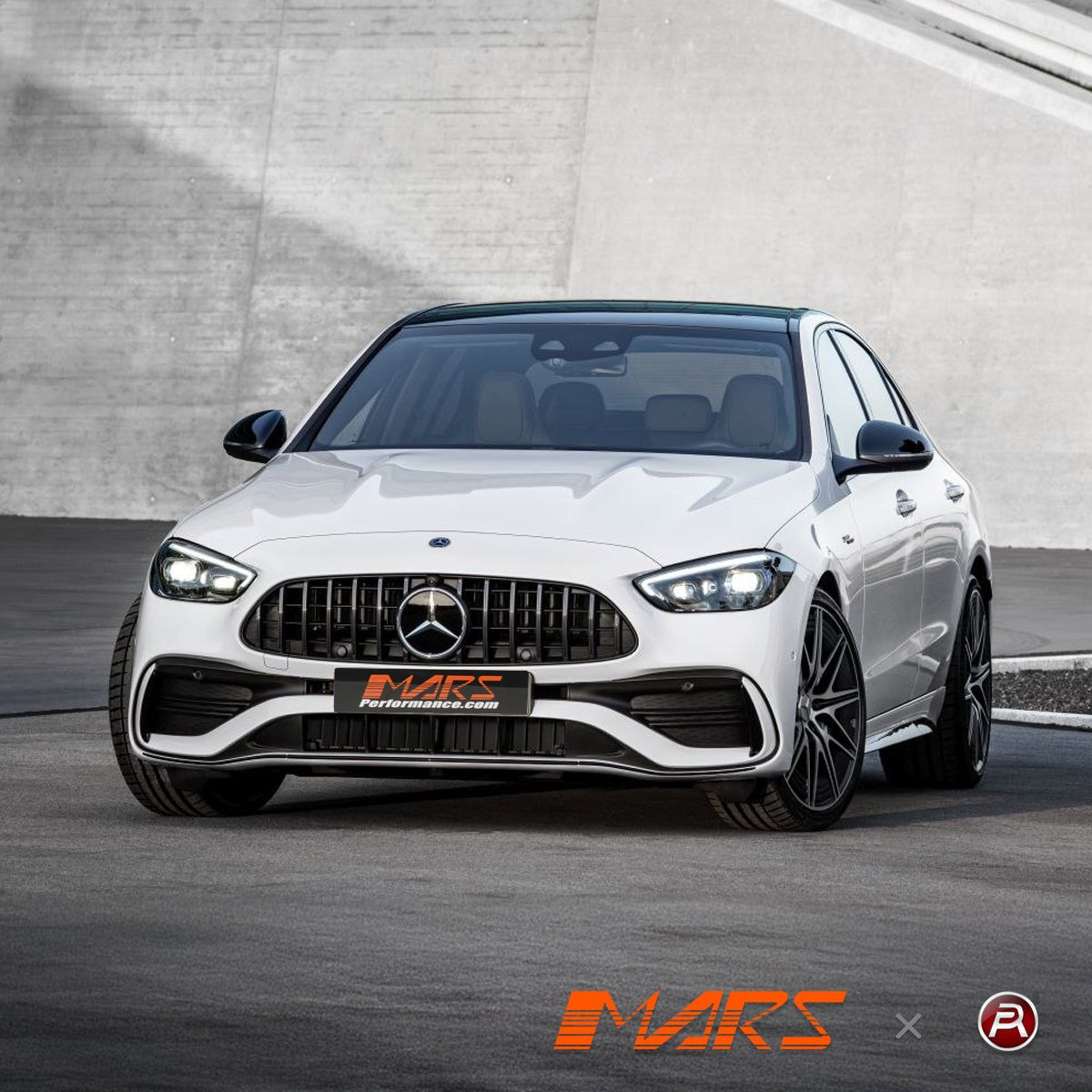 Panamericana C63 Style Front Grille Grill Bodykit for Mercedes - Benz C - Class W206 with Sport Bumper Bar & C43 AMG 2022 - 24 - Mars Performance