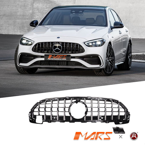 Panamericana C63 Style Front Grille Grill Bodykit for Mercedes - Benz C - Class W206 with Sport Bumper Bar & C43 AMG 2022 - 24 - Mars Performance