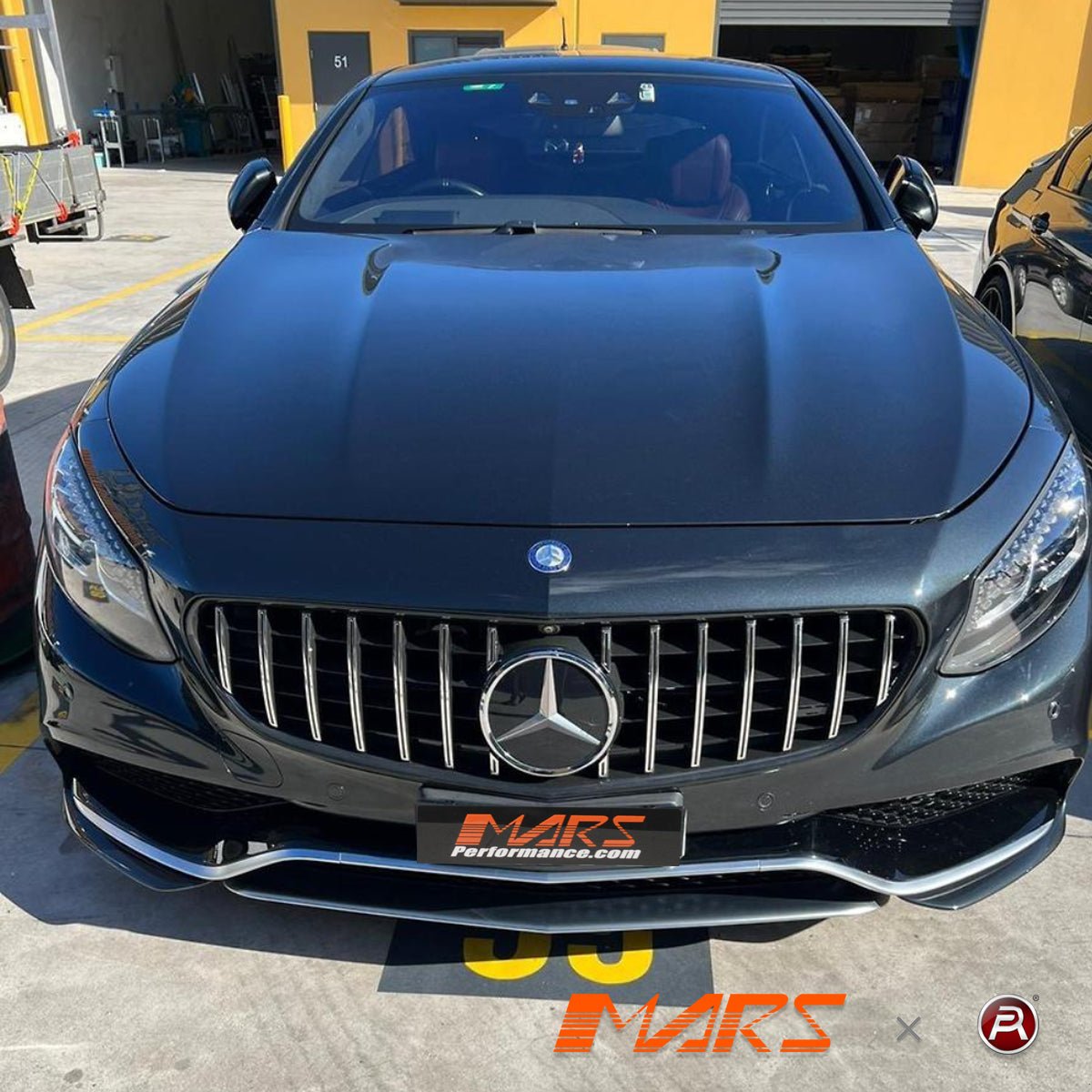 Panamericana Front Bumper Bar Grill Grille Bodykit for Mercedes - Benz S - Class Coupe W217 C217 S63 S65 AMG 2015 - 2021 - Mars Performance