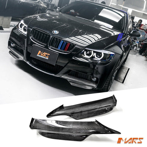 Performance Carbon Fibre Front Bumper Splitter Lips Spoiler Bodykit for BMW 3 - Series E90 E91 M Tech Sport 2005 - 2008 - Mars Performance