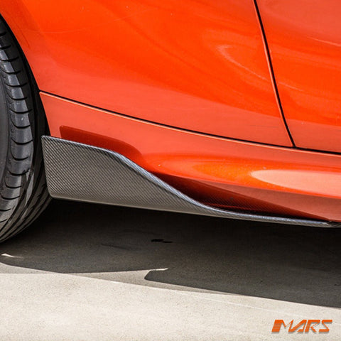Performance Carbon Fibre Lower Side Skirts Splitter Lip Spoiler Bodykit for BMW 2 - Series F22 & F87 M2 - Mars Performance