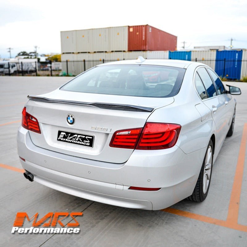 Performance Pro Style Carbon Rear Trunk Lip Spoiler Wing Bodykit for BMW F10 5 - Series Sedan & M5 2010 - 2016 - Mars Performance