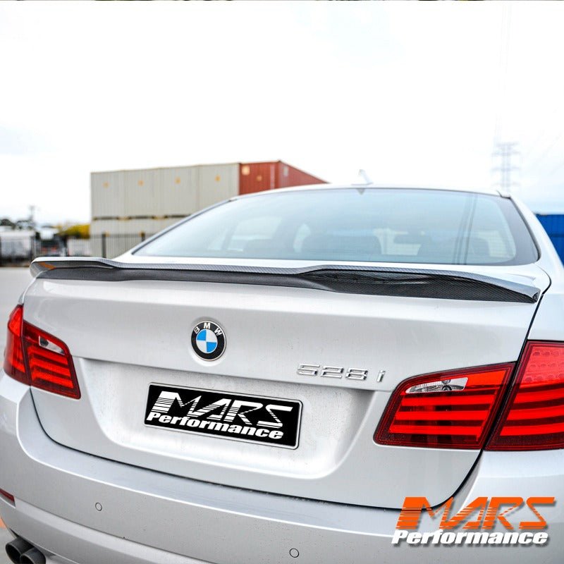 Performance Pro Style Carbon Rear Trunk Lip Spoiler Wing Bodykit for BMW F10 5 - Series Sedan & M5 2010 - 2016 - Mars Performance