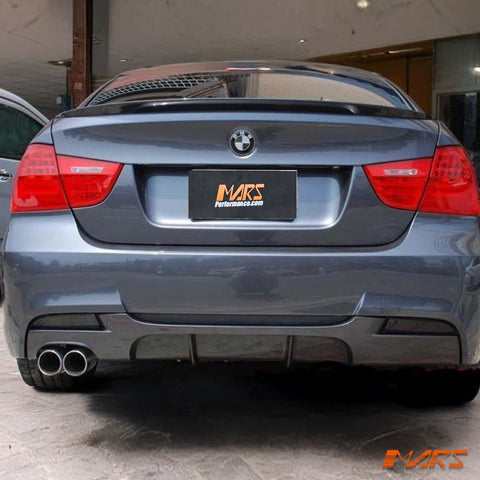 Performance Rear Bumper bar Bodykit Diffuser with Single Exhaust outlet for BMW 3 - Series E90 & E91 2005 - 2012 - Mars Performance